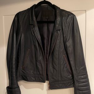 JCrew collection leather jacket